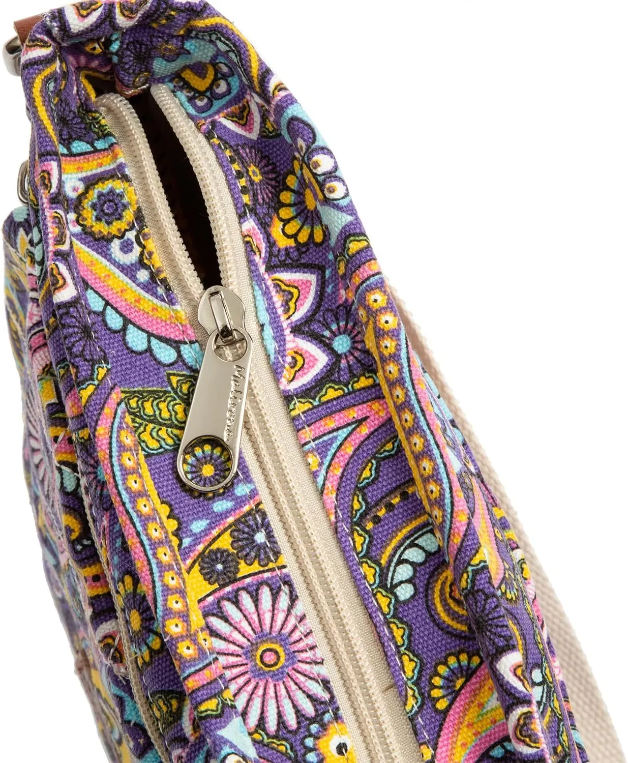 Malirona Women 's Durable Floral Crossbody Bag Canvas Messenger Handbag Multi Pocket Travel Satchel Purse