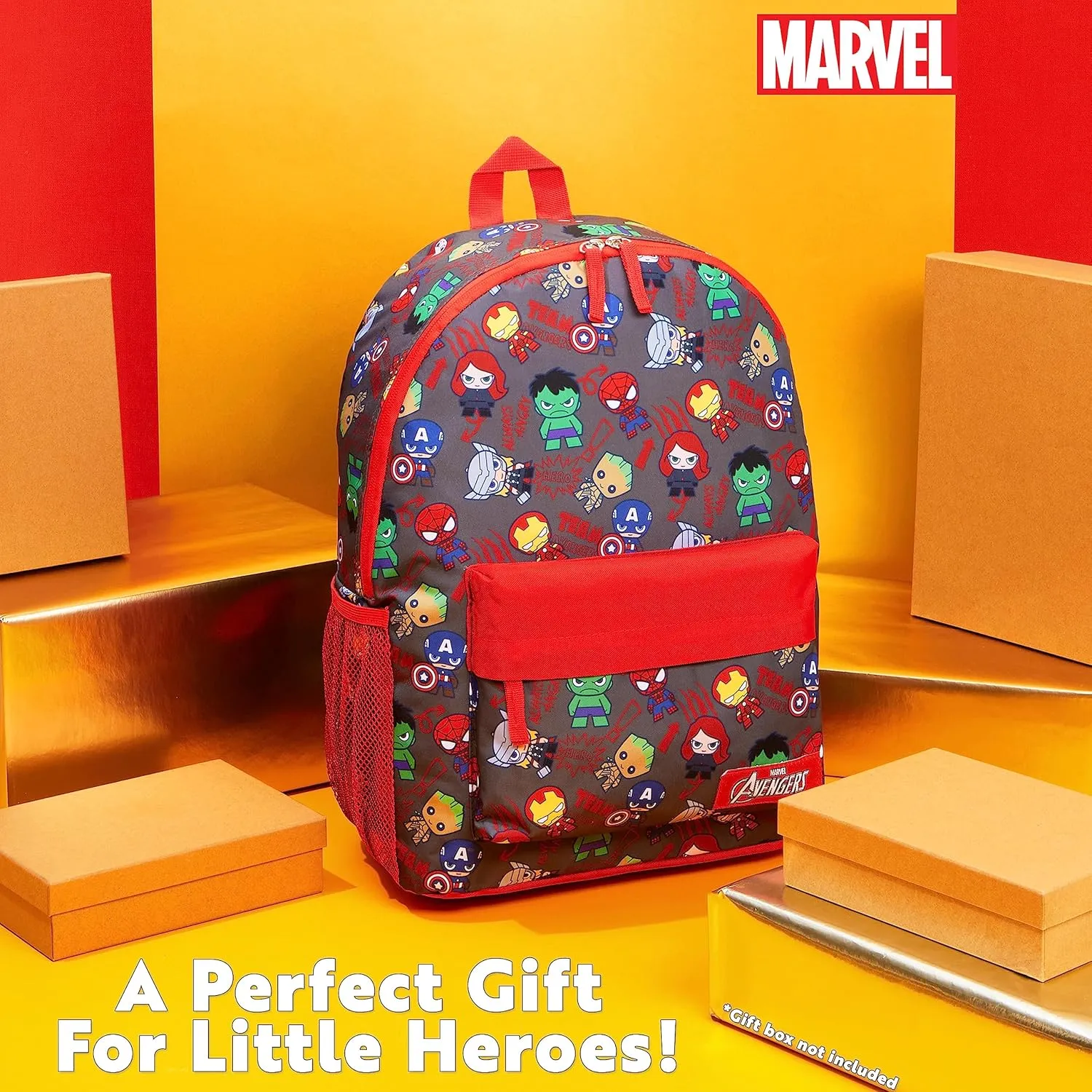 Marvel Backpack - Bags for Travel, Sports Rucksack Gifts (Aop Avengers)