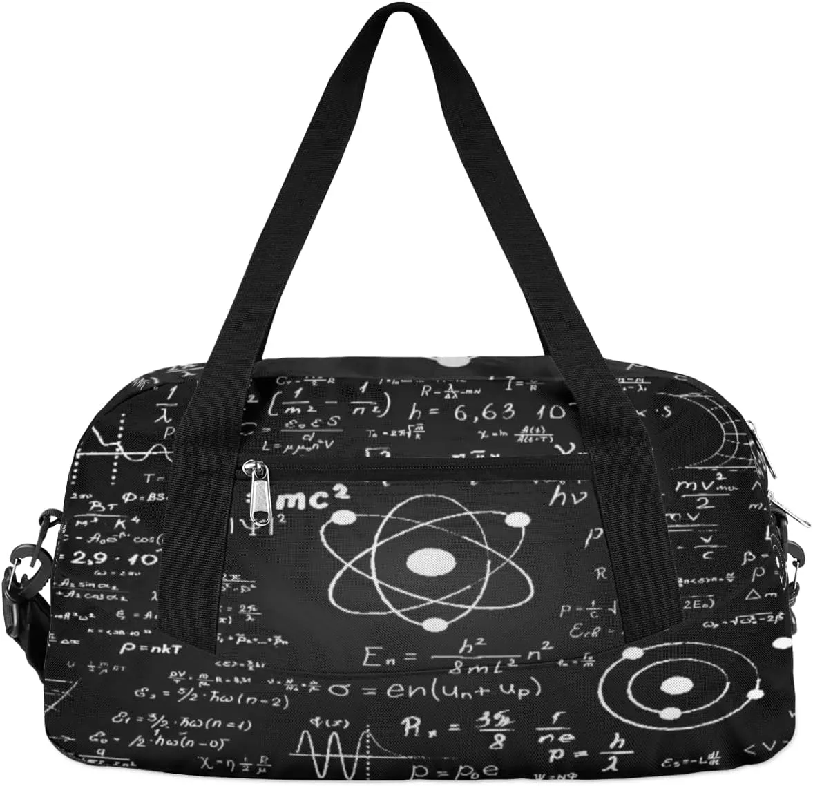 Math Formula Pattern Kids Duffle Bag for Boys Girls Overnight Travel Bag Kids Duffel Bags Ballet Weekender Bag for School Gym Sport Sleepover Carry On Bag