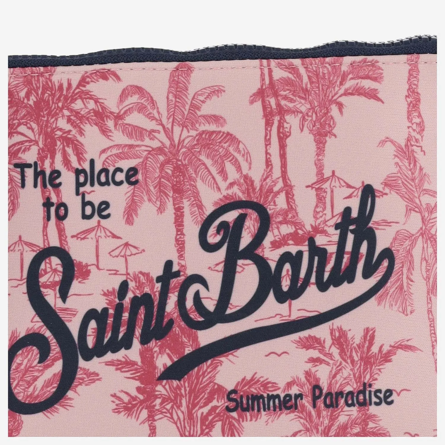 Mc2 Saint Barth Scuba Clutch Bag With Graphic Print