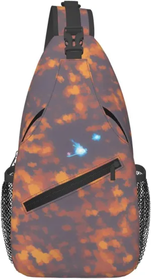 Mechanical Gold Disc Sling Bag For Women Mencross Sling Bag Fashion Crossbody Shoulder Bag Chest Bag For Hiking Travel