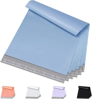 Metronic Poly Mailers 19x24 Inch 100 Pcs | Large Shipping Bags for Clothing, Small Business | Strong Thick Mailing Bags with Self Adhesive | Waterproof and Tear-Proof Large Package Bags in Haze Blue