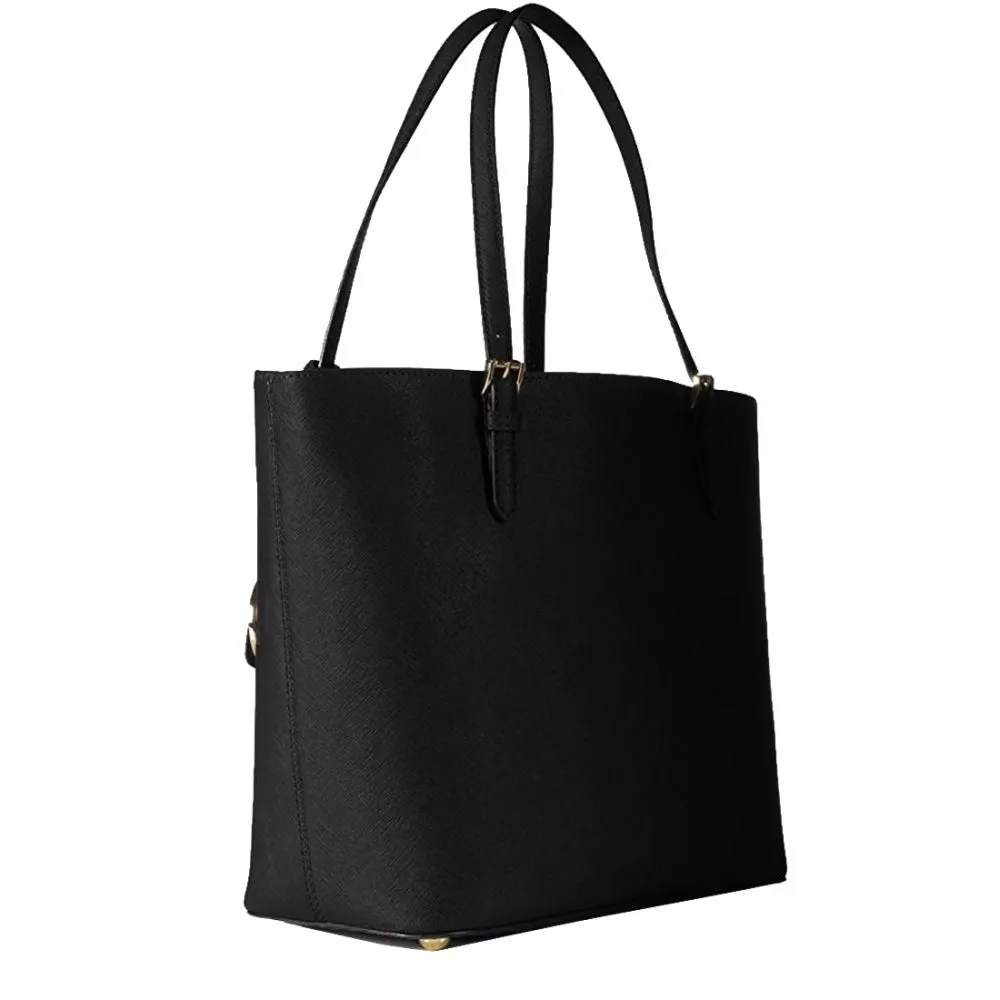 Michael Kors Jet Set Leather Large Pocket Multi-Function Tote Bag in Black