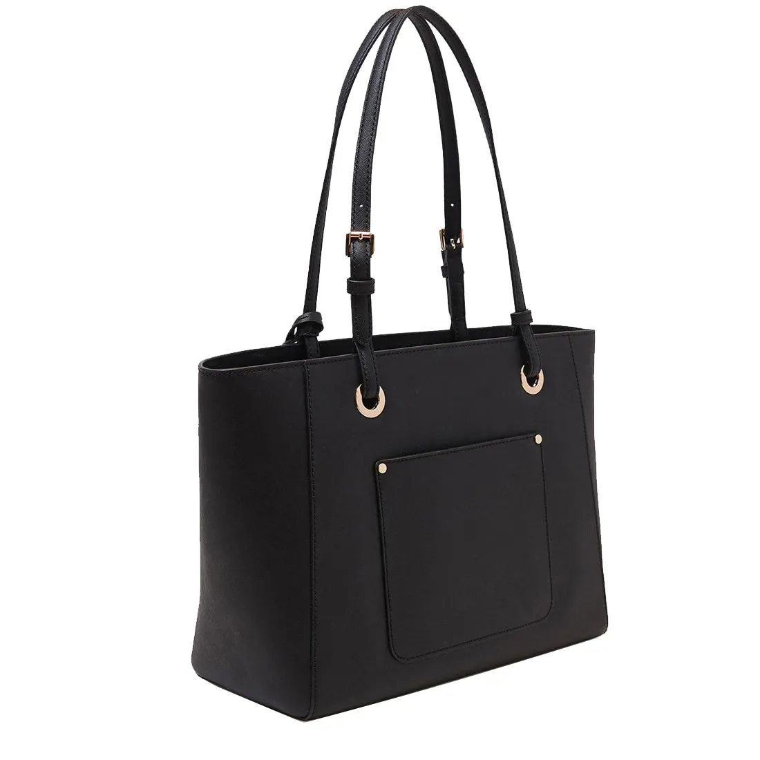 Michael Kors Walsh Medium Saffiano Leather Tote Bag in Black