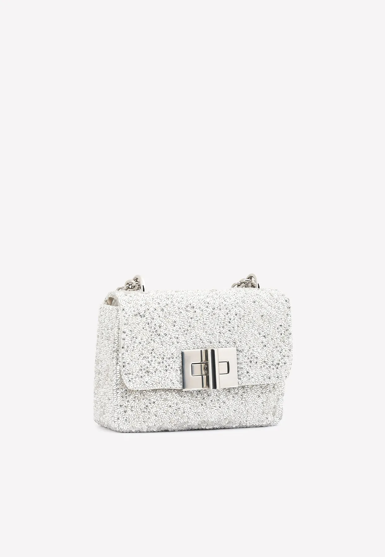 Mini-Soft Natalia Shoulder Bag with All-Over Sequins