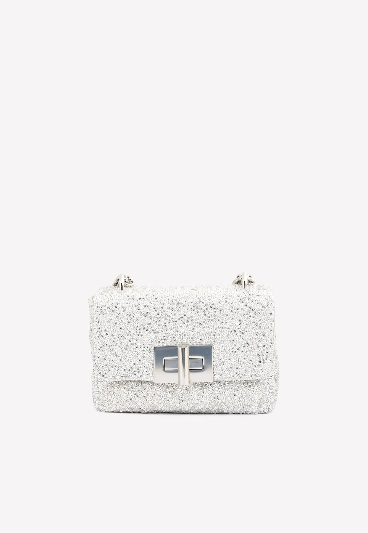 Mini-Soft Natalia Shoulder Bag with All-Over Sequins