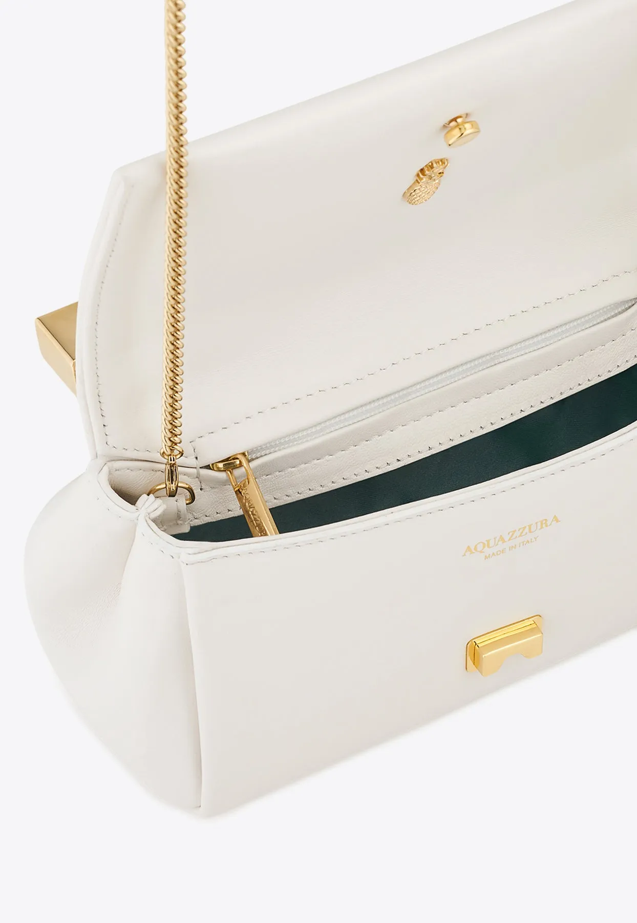 Mini Twist Nappa Leather Clutch