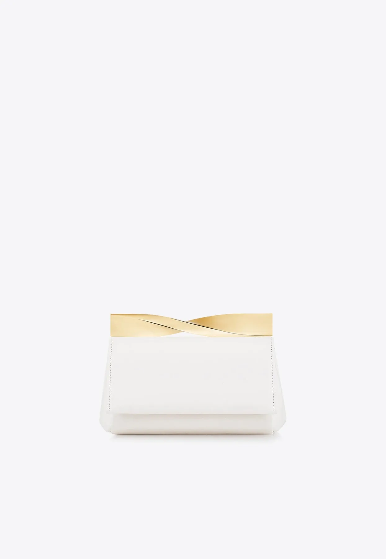 Mini Twist Nappa Leather Clutch