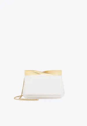 Mini Twist Nappa Leather Clutch