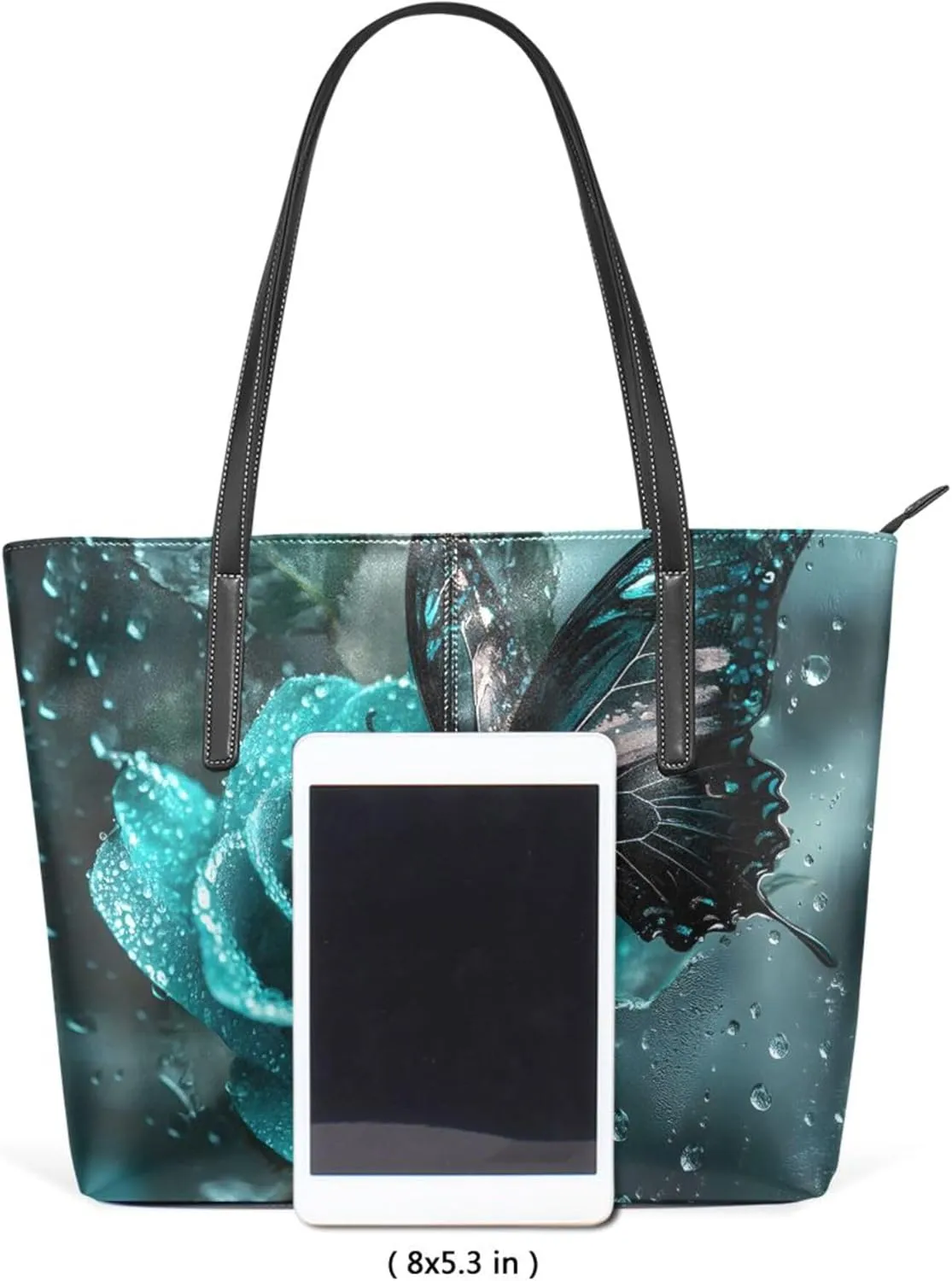 MNSRUU Boho Tote Bag Butterfly Starlight Travel Women Purses and Handbags