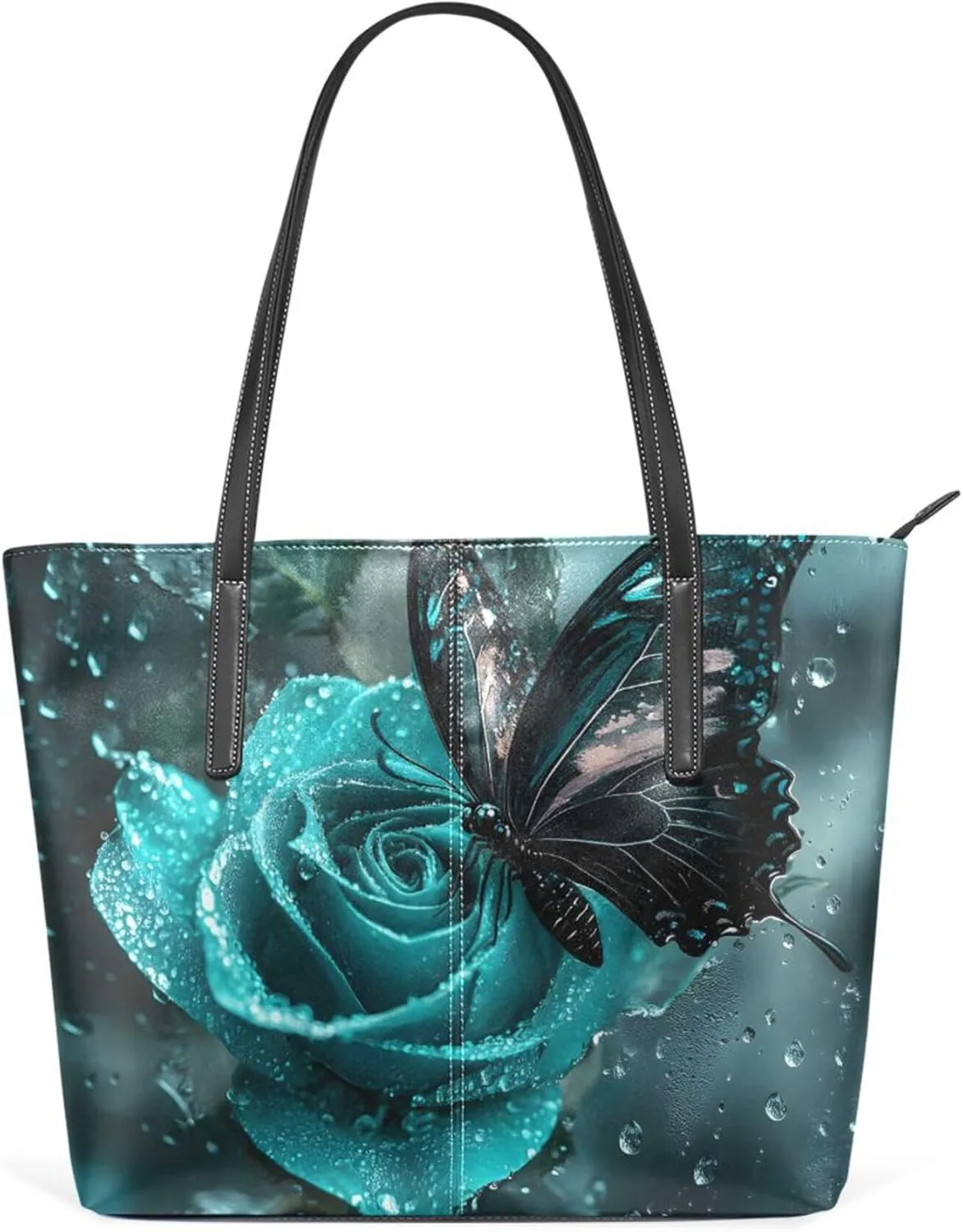 MNSRUU Boho Tote Bag Butterfly Starlight Travel Women Purses and Handbags