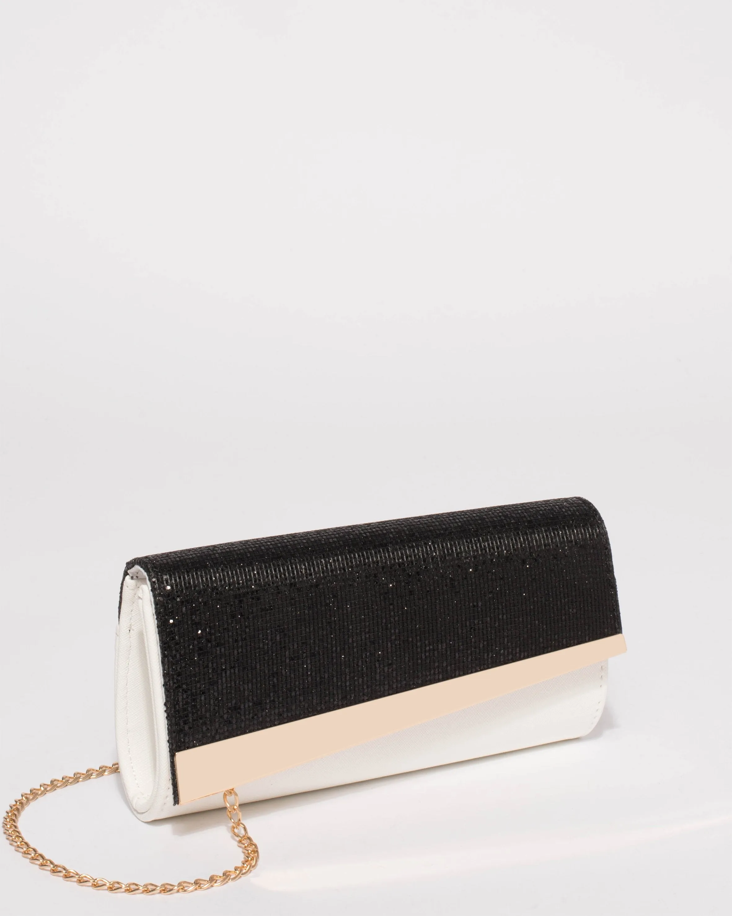 Monochrome Elly Diagonal Clutch Bag