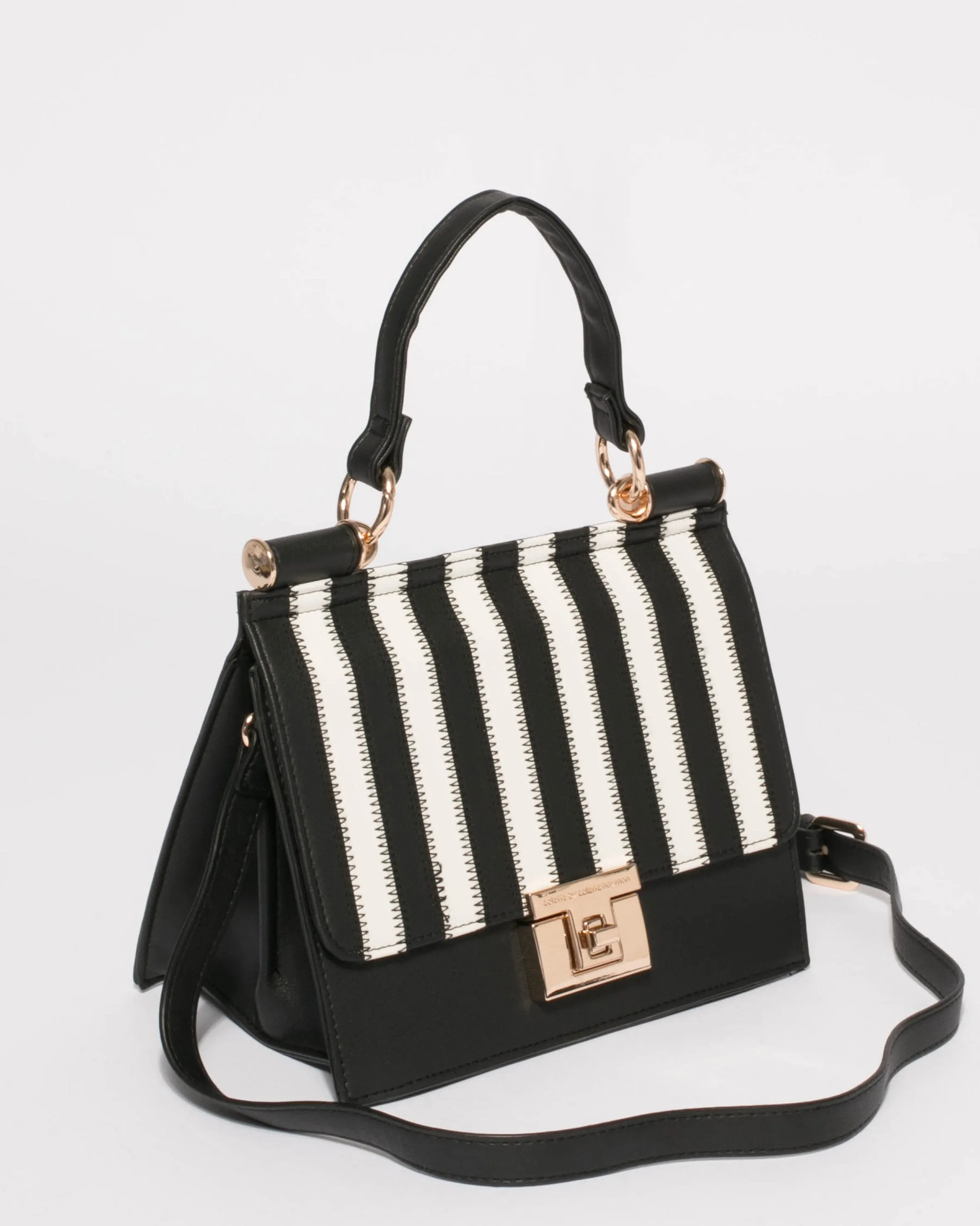 Monochrome Lyla Top Handle Tote Bag