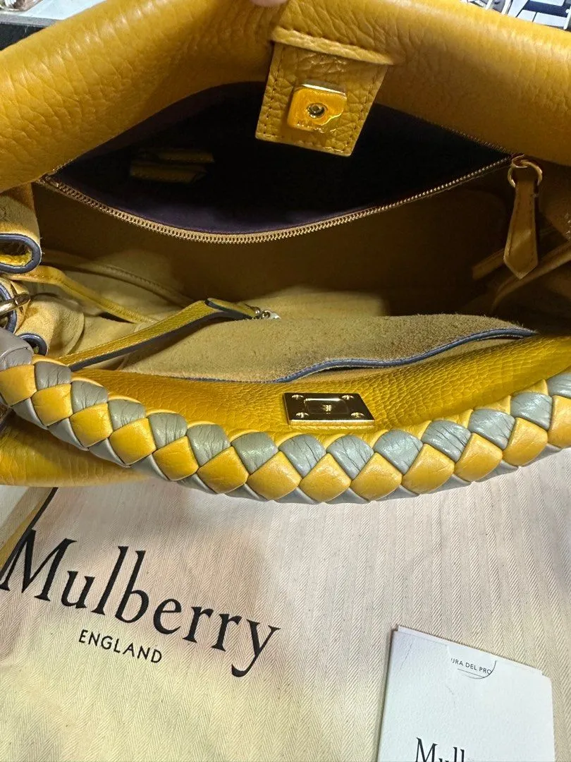 Mulberry Iris 2 Way Leather Shoulder Bag (H21 x L33 x W14cm)