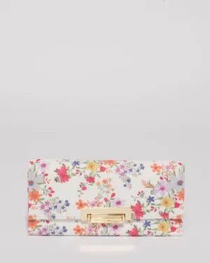 Multi Colour Floral Naomi Lock Wallet