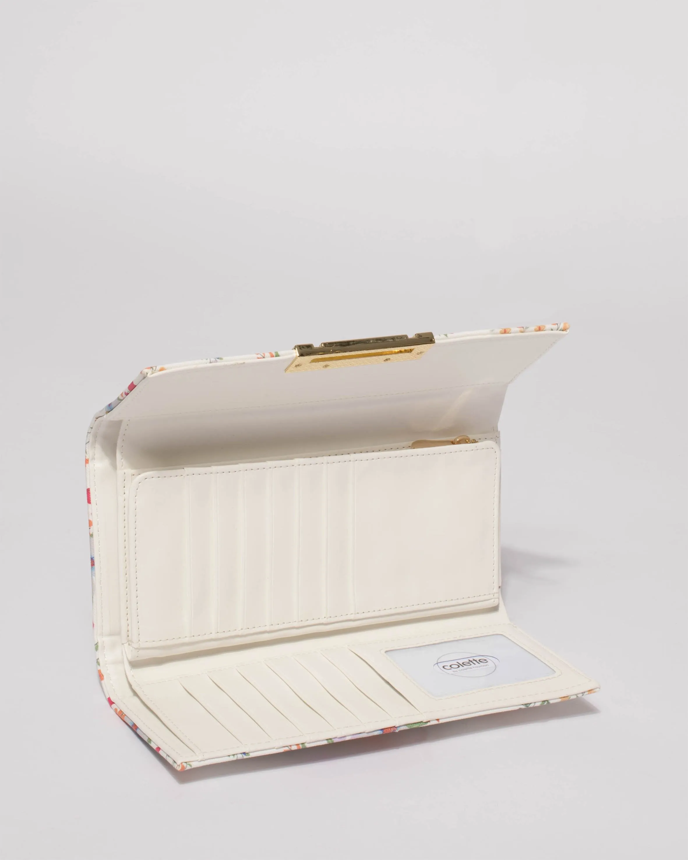 Multi Colour Floral Naomi Lock Wallet