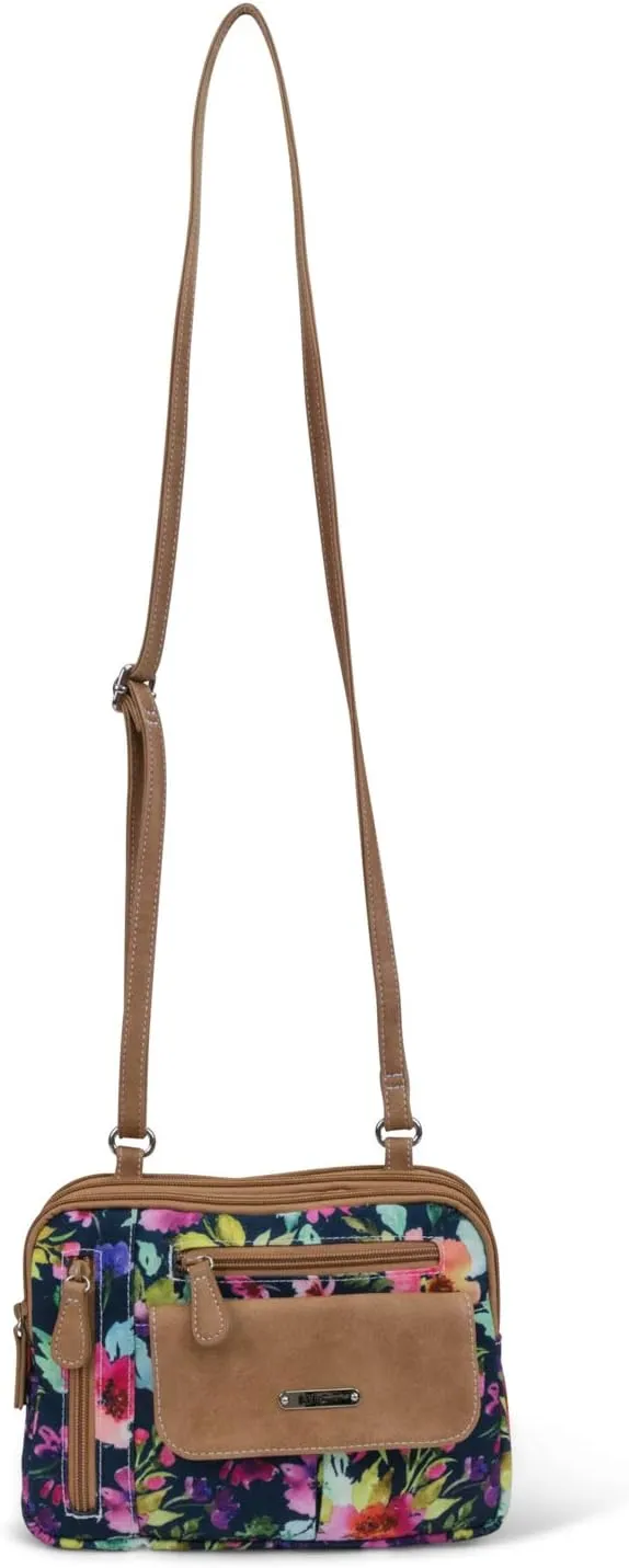MultiSac Zippy Triple Compartment Crossbody Bag