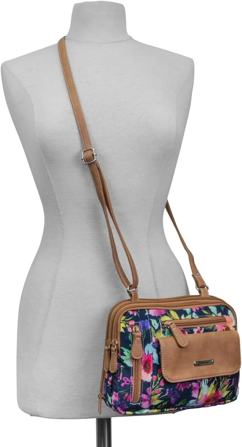 MultiSac Zippy Triple Compartment Crossbody Bag