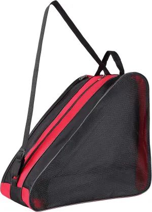 MXiiXM® Roller Skate Bag, Breathable Ice Skate Bags with Adjustable Shoulder Strap, Oxford Cloth Skating Shoes Storage Bag for Women Men Kid and Adults Roller Skate Accessories