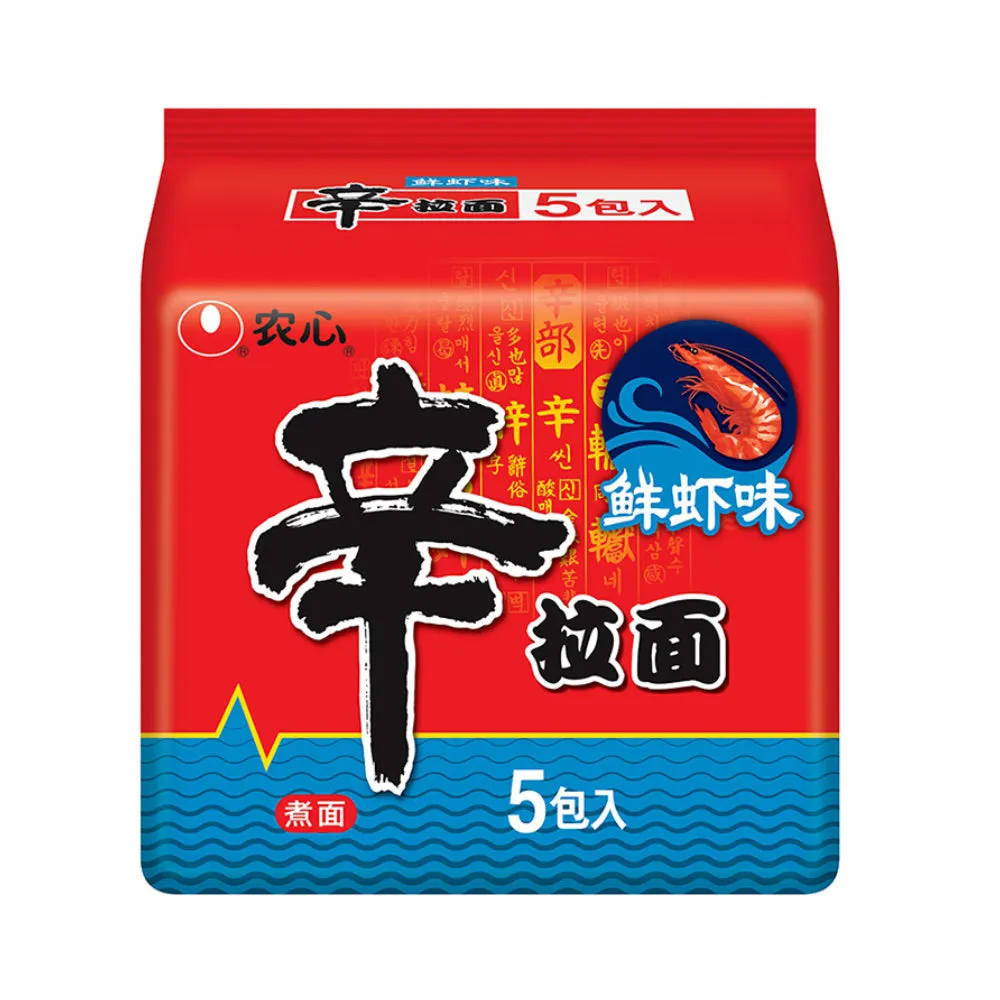 Nongshim Shin Ramyun Shrimp Flavor - 120g x 5 Packs