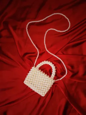 Off-White Mini Pearl Cross body bag