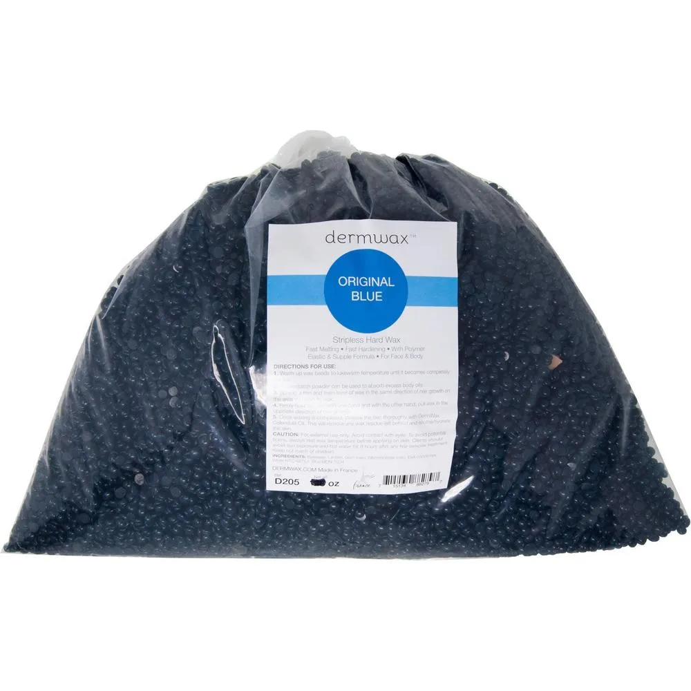 Original Blue Wax / Hard Wax Beads / 60 Lbs. by Dermwax