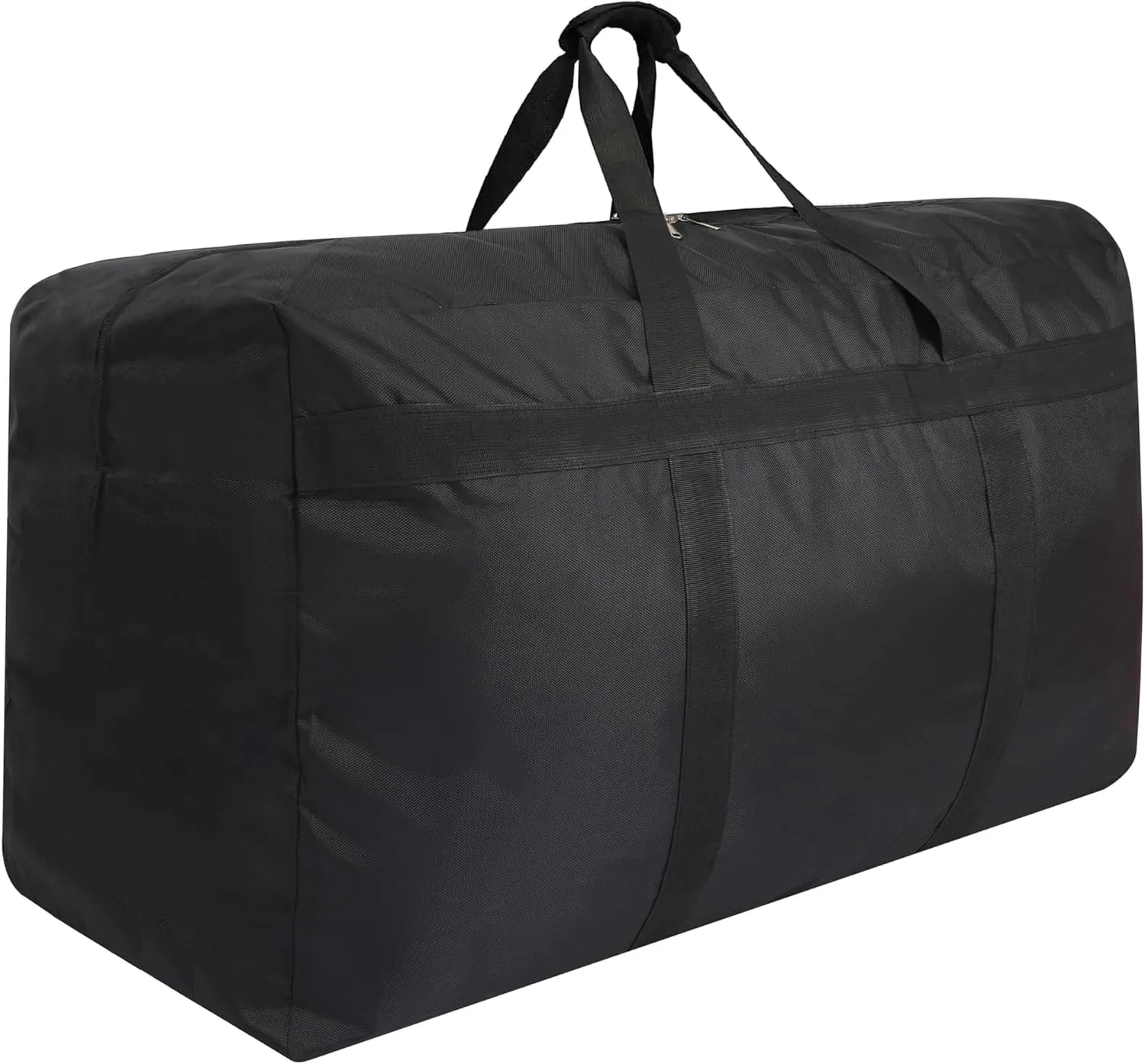 Oversized Storage Duffel Bags Heavy Duty Moving Bags with Zippers and Handles Great for Moving, Traveling, Camping, Large Items Storage and More (215L Black)