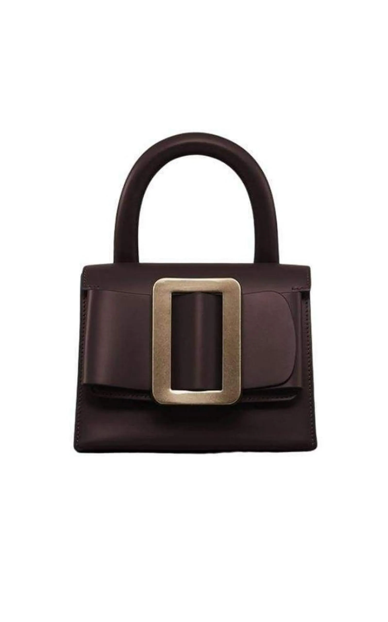 Oxblood Lucas 19 Buckled Leather Tote Bag