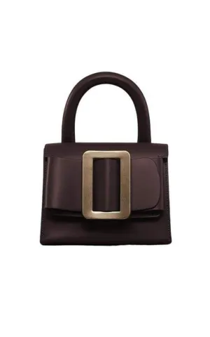 Oxblood Lucas 19 Buckled Leather Tote Bag