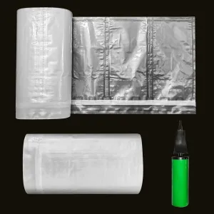 Packing Air Pillows for Shipping 300 Count Inflatable Packaging Air Bags with Pump, Purse Fillers for Shape Space Saving Air Cushion Package Alternative to Packing Peanuts, 3.54'' x 7.87''
