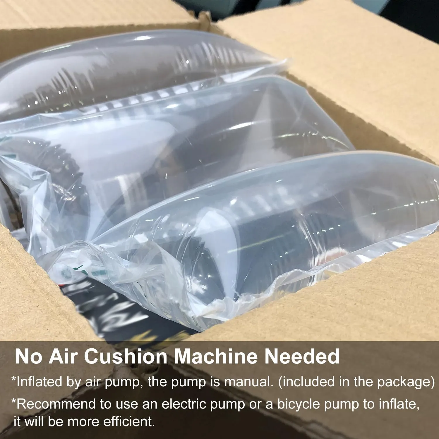 Packing Air Pillows for Shipping 600 Count Packaging Air Bags Inflatable Shipping Supplies Box Filler Alternative to Packing Peanuts, Purse Stuffers for Shape 4.72" x 9.84"
