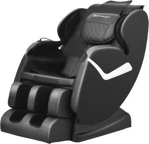 PayLessHere Massage Chair,Electric Shiatsu Full Body Zero Gravity Massage Recliner Chair with Remote Controls 34 Massage Airbags Built-in Heat for Home Office (Black)