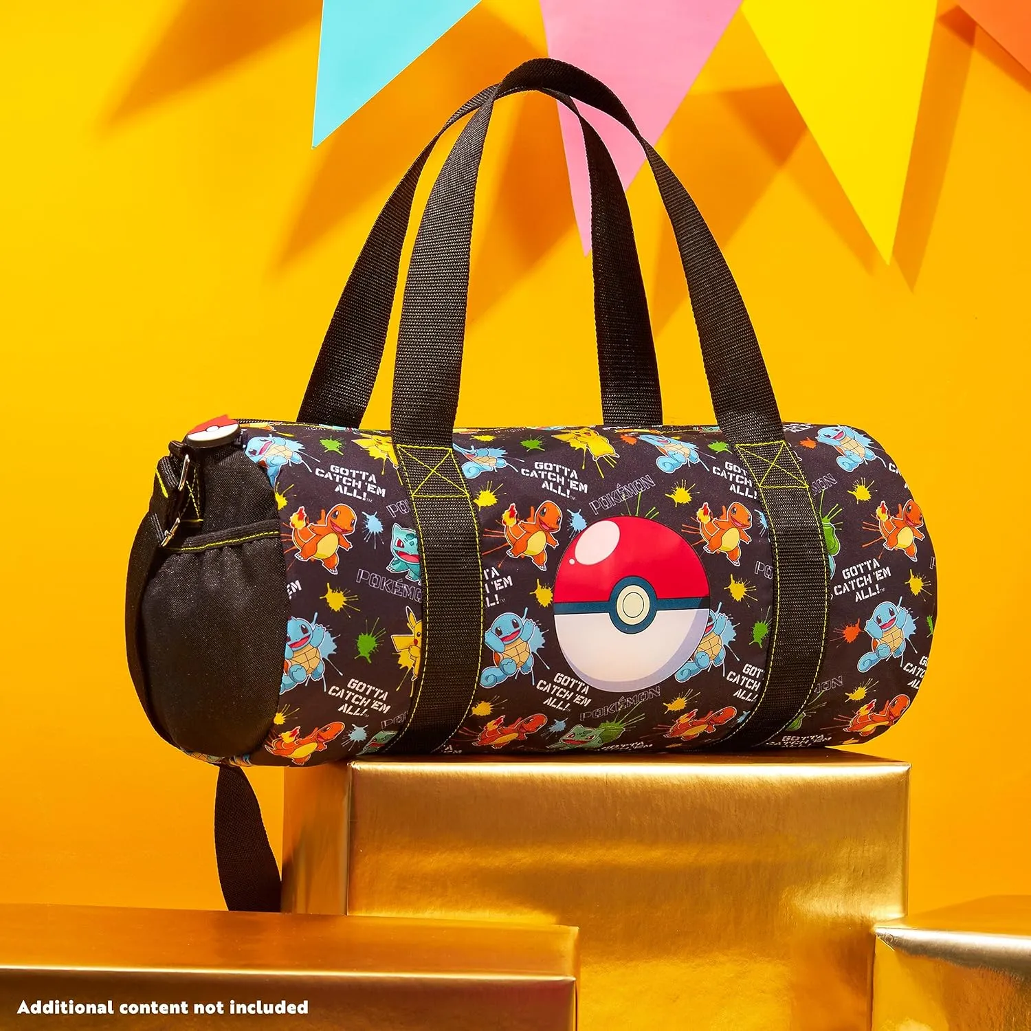 Pokemon Gym Bag for Kids, Pikachu Boys Duffle Bag Large Holdall