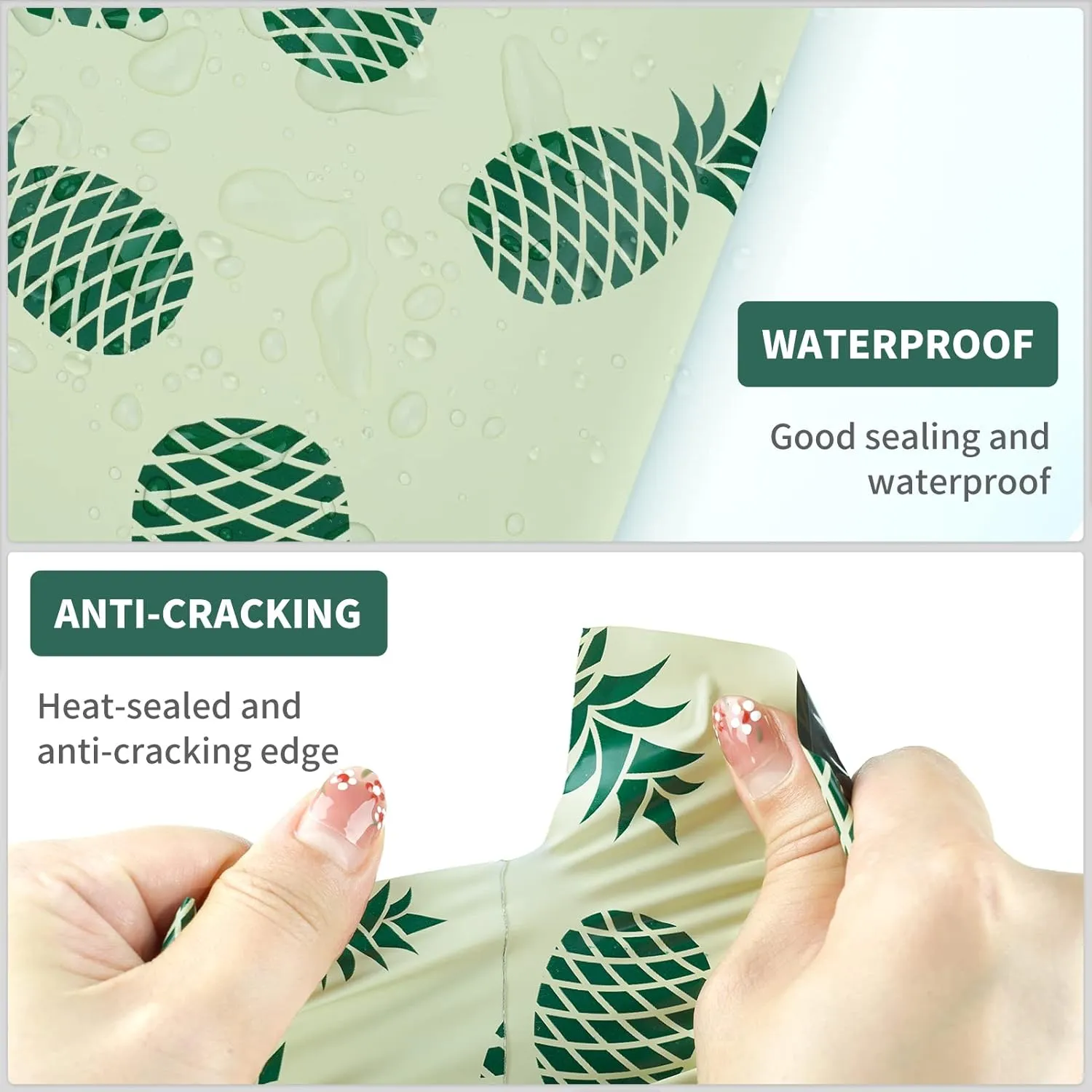 Poly Mailers 14.5x19 Inch Shipping Envelopes Large Size Pineapple Self Seal Plastic Bags for Small Business 80 Pack Ｐineapple