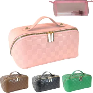 Premium Makeup Bag, Travel Toiletry Bag Set, Ideal Toiletry Bag for Women and Travel Essentials, great Makeup Bag Set, Beach Essentials, Cruise Ship Essentials, Road Trip Essentials.