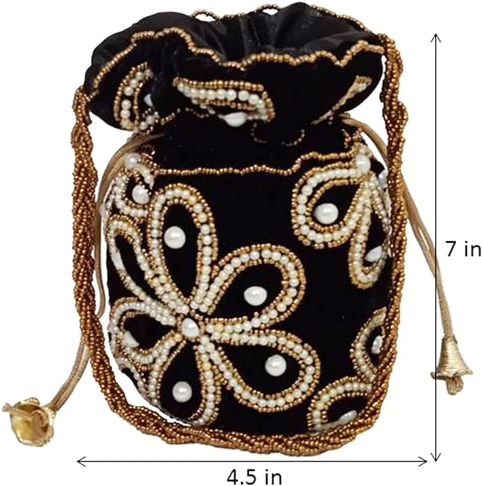 Purpledip Potli Bags Drawstring Purse (Potli02$)
