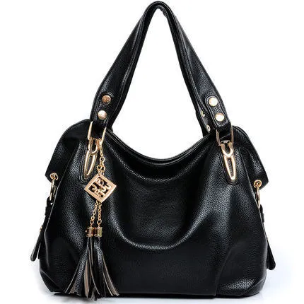 Quality PU Leather Tassel Bag Shoulder Bags Women Messenger Bags Women Handbag Women Leather Handbags