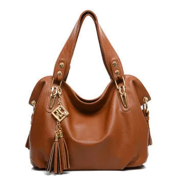 Quality PU Leather Tassel Bag Shoulder Bags Women Messenger Bags Women Handbag Women Leather Handbags