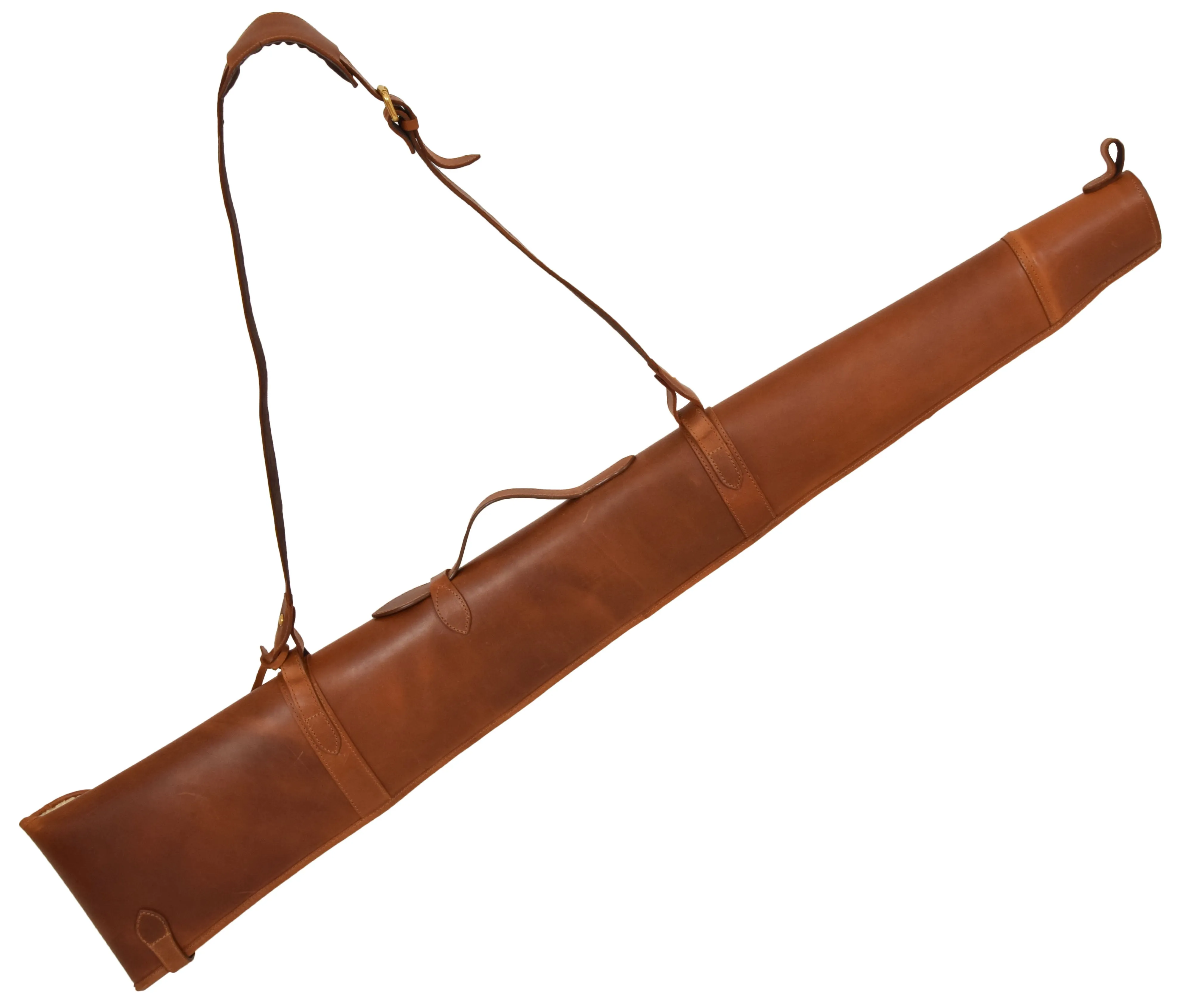 Real Leather Gun Slip Bag Shooting Shotgun Rifle Holster Case Artemis Tan