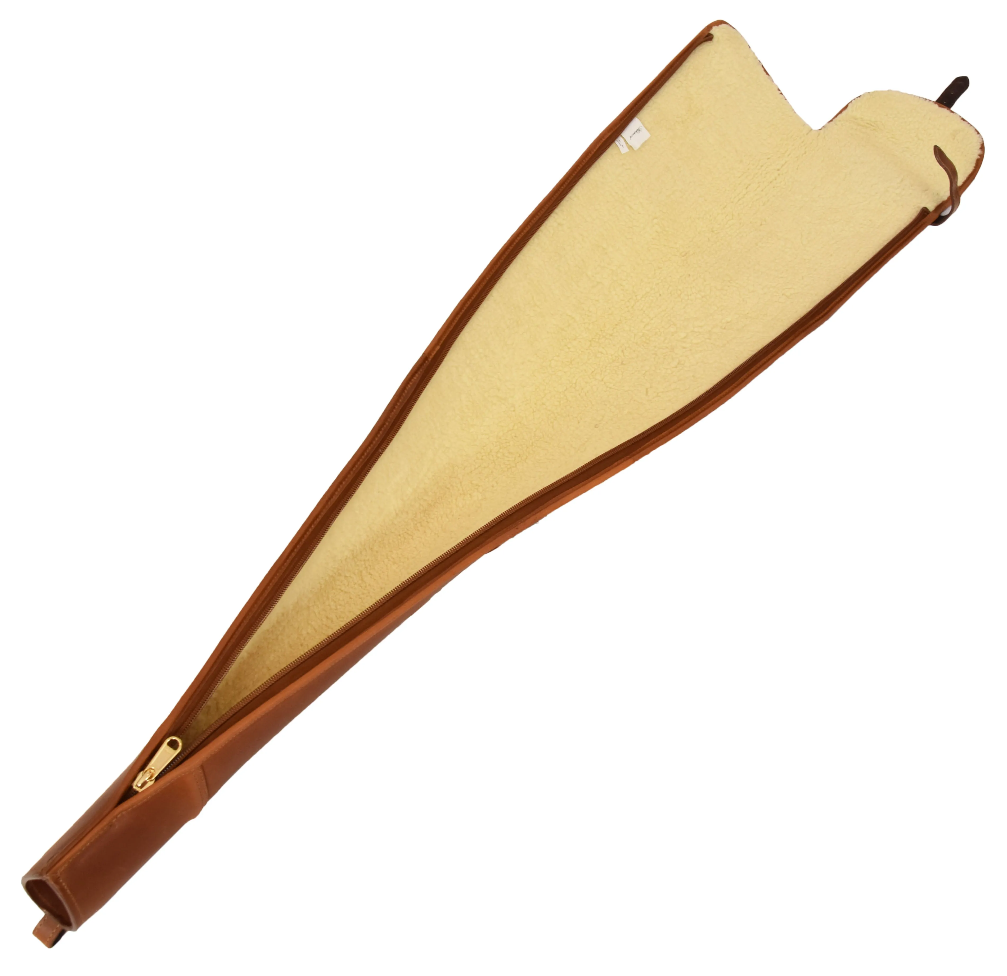 Real Leather Gun Slip Bag Shooting Shotgun Rifle Holster Case Artemis Tan