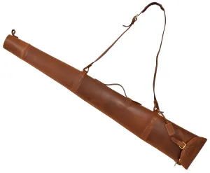 Real Leather Gun Slip Bag Shooting Shotgun Rifle Holster Case Artemis Tan