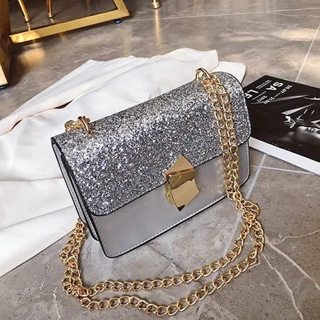 Red Silvery Bag