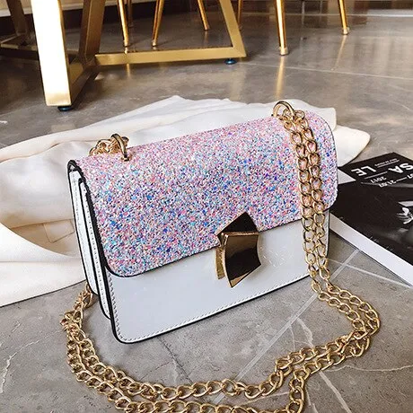 Red Silvery Bag