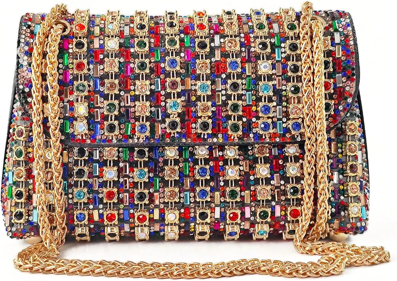 Rhinestone Evening Clutch Purse - Sparkling Evening Purse Clutch Bag for Women, Ideal for Weddings, Parties, Prom