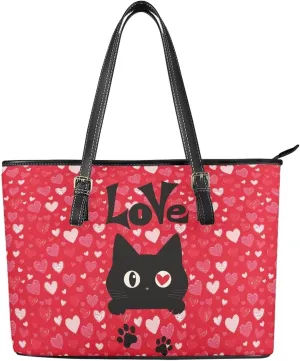 Rnyleeg Tote Bag for Women Leather Shoulder Bag for Work Waterproof Handbag with Zipper for Ladies Daily Life Travel