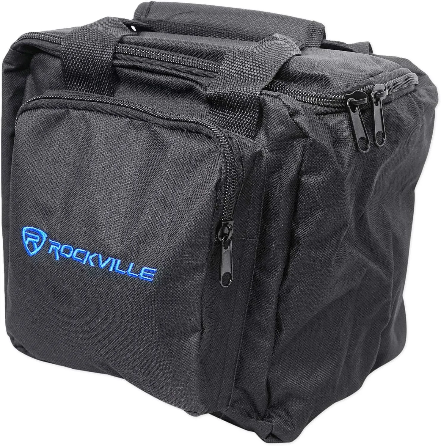 Rockville Universal Travel Bag Fits 2X Par Lights Controller Cables (RLB90),Black