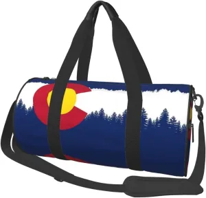 Round Duffle Bag Colorado Snow Mountain Unisex Travel Bag Duffle Bag