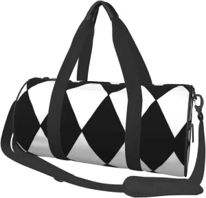 Round Duffle Bag Harlequin Unisex Travel Bag Duffle Bag