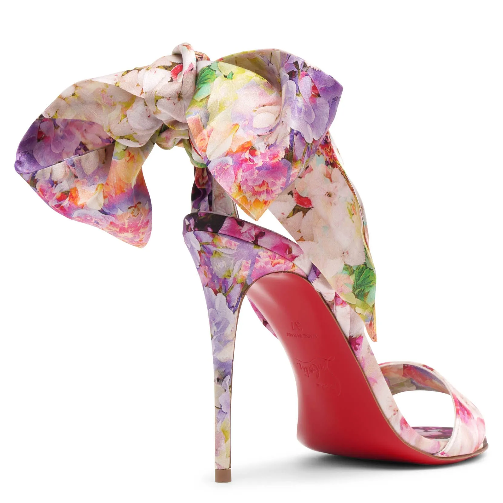 Sandale du desert 100 floral satin sandals