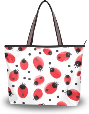 senya Coccinella Septempunctata Shoulder Bags Large Handle Ladies Handbag